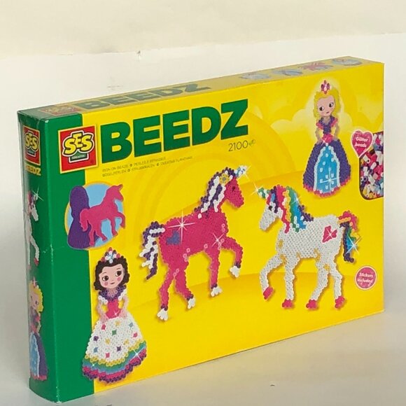 New in Box SES Iron on Beads - Unicorns and Princesses 2100 Pcs For Age 5+ - Picture 13 of 14